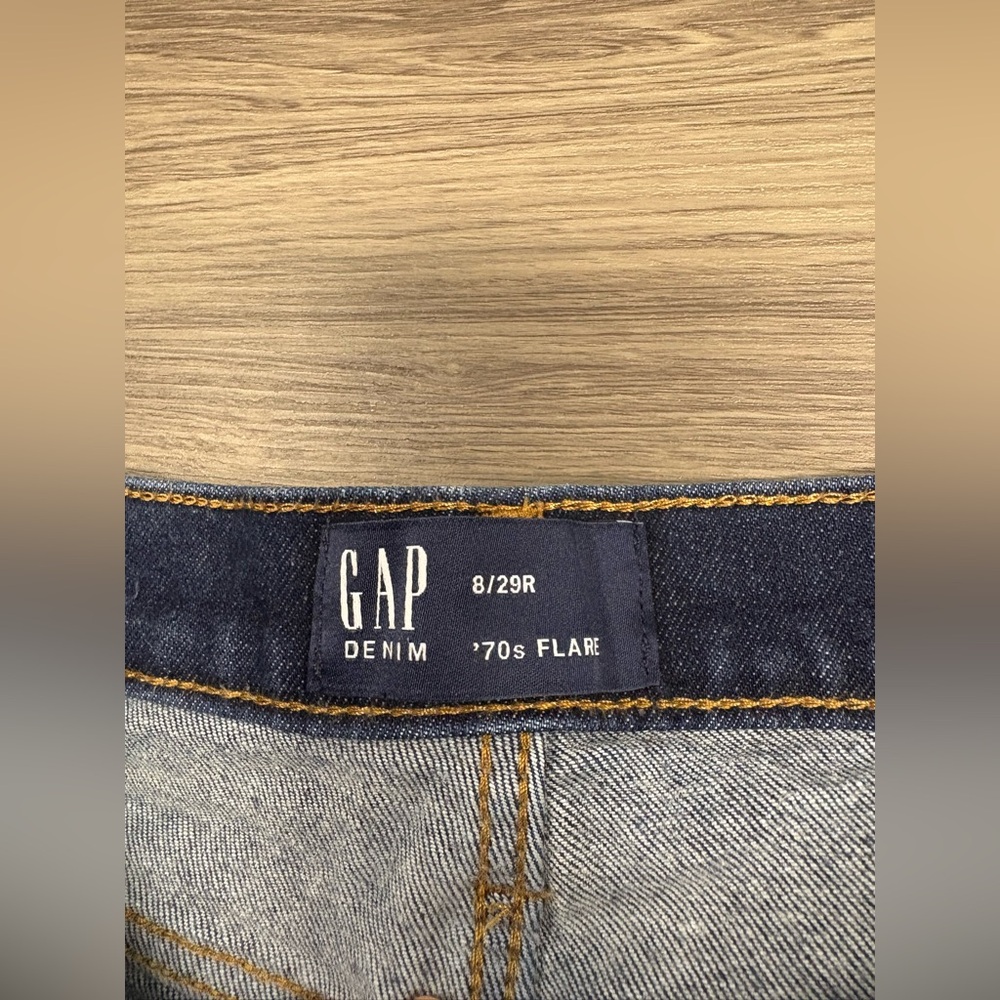 GAP Denim 70’s Flare Jeans Size 8 / 29 - Picture 5 of 8